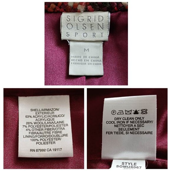 Sigrid Olsen Multicolour Tweed Blazer Jacket - Picture 8 of 16